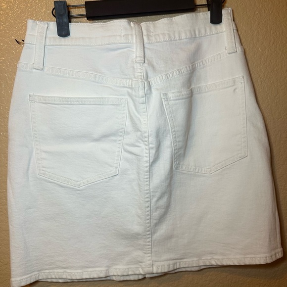 Madewell White Button-Down Denim Skirt - Picture 2 of 4